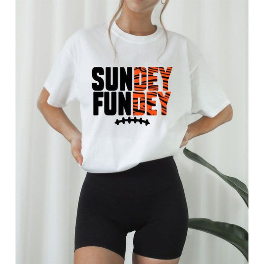Cincinnati Sundey Fundey Graphic Short Sleeve Tee - TiffanyzKlozet
