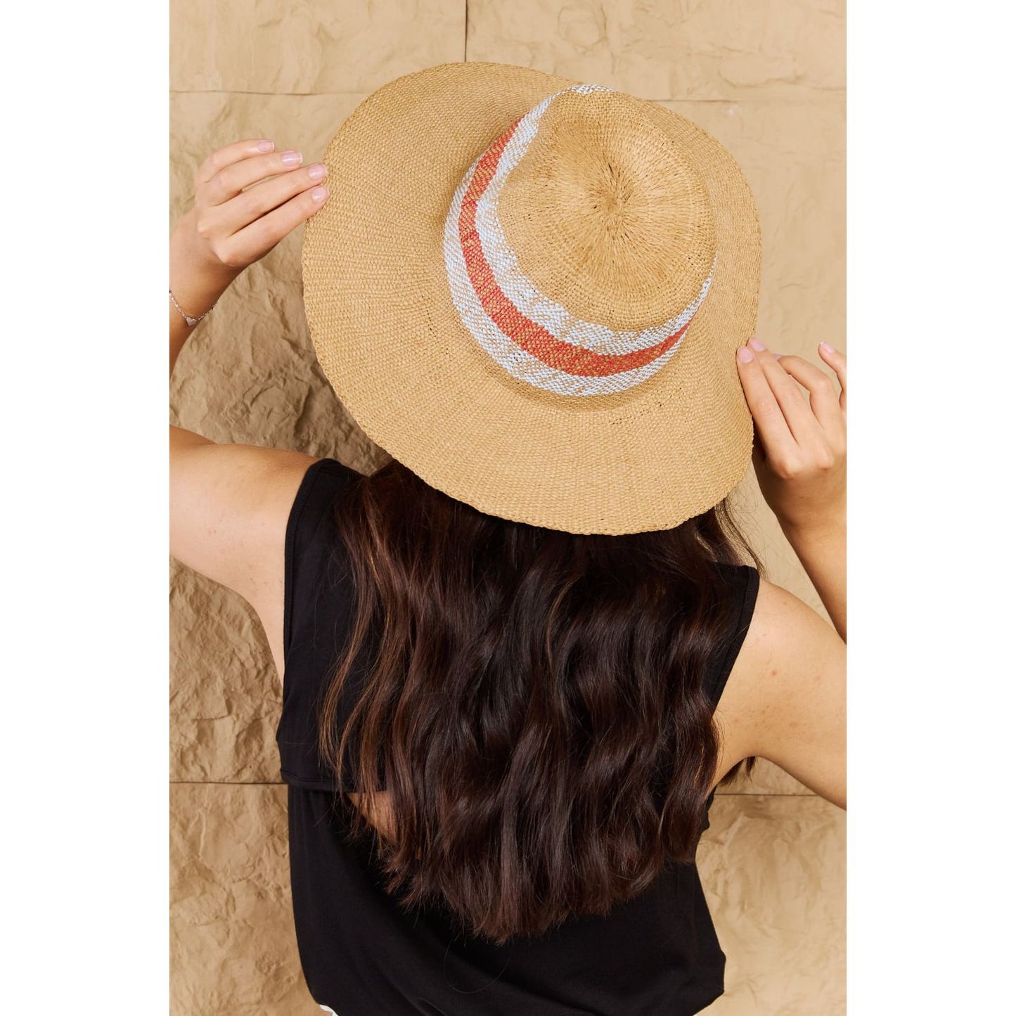 Fame Protect Me Vivid Glow Straw Sun Hat - TiffanyzKlozet