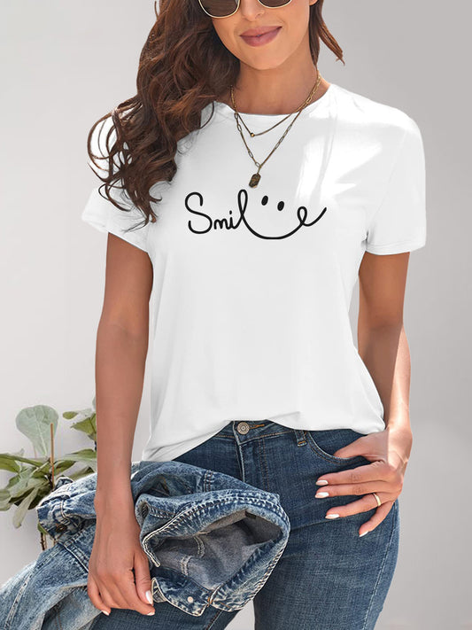 SMILE Short Sleeve T-Shirt - TiffanyzKlozet