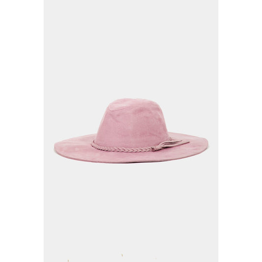 Fame Braided Faux Suede Hat - TiffanyzKlozet
