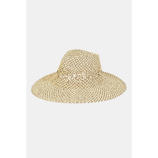 Fame Cutout Woven Straw Hat - TiffanyzKlozet