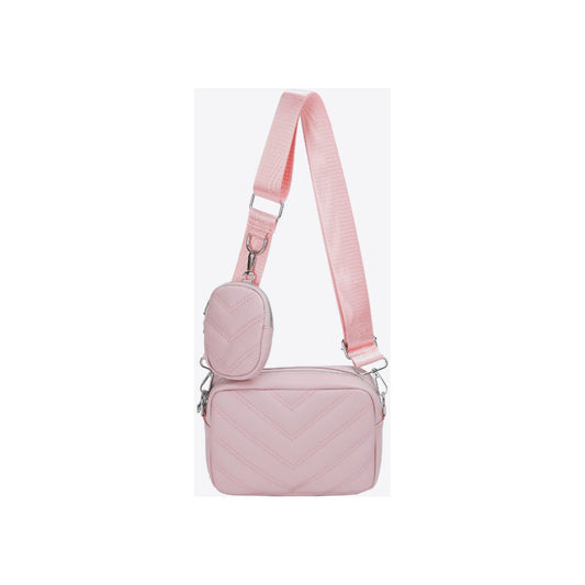 Adored PU Leather Shoulder Bag with Small Purse - TiffanyzKlozet