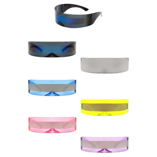 Futuristic Shield Translucent Cyclops Sunglasses