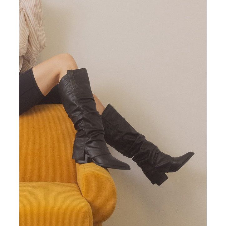 OASIS SOCIETY Thea - Fold Over Slit Jean Boots