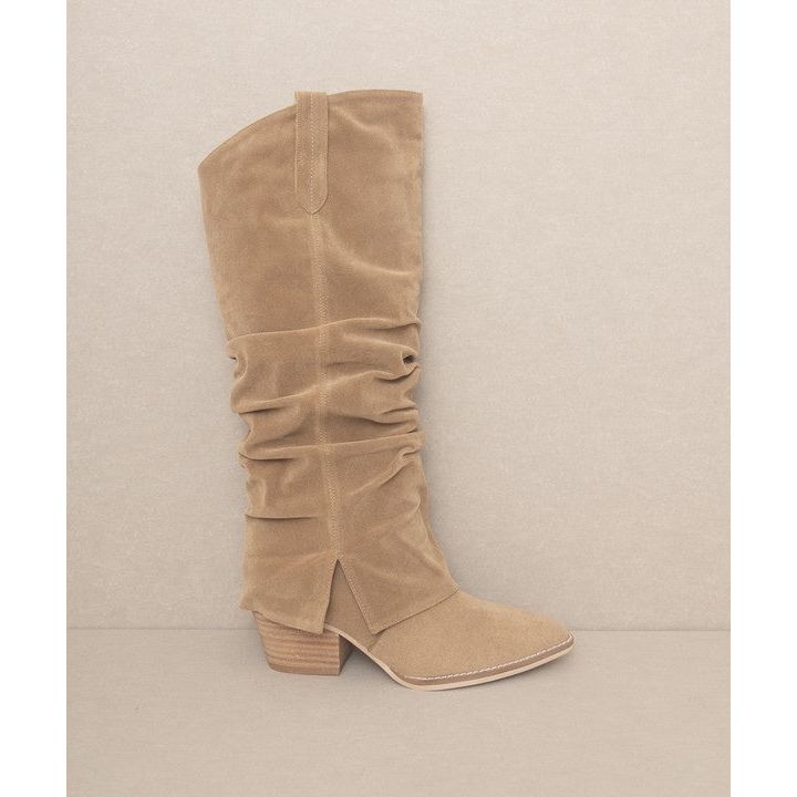 OASIS SOCIETY Thea - Fold Over Slit Jean Boots