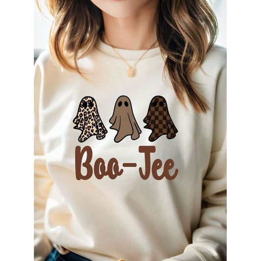 Boo-Jee Ghost Crew Sweatshirt - TiffanyzKlozet