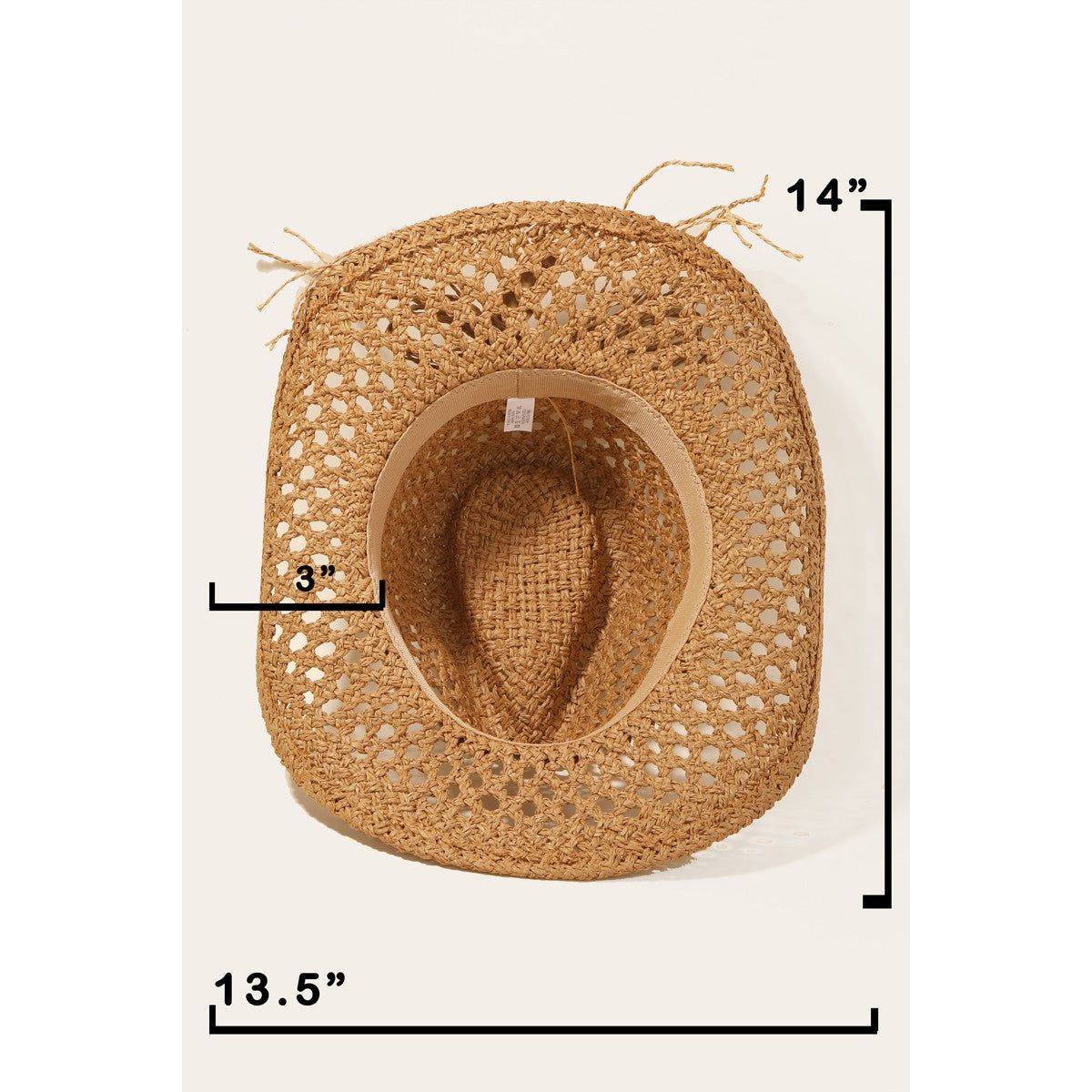 Fame Cowrie Shell Beaded String Straw Hat - TiffanyzKlozet