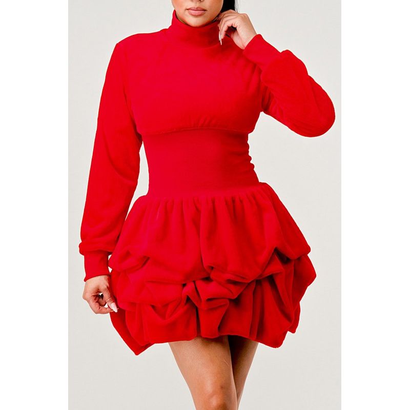 Merry Go Around Ruffle long sleeve dress - TiffanyzKlozet