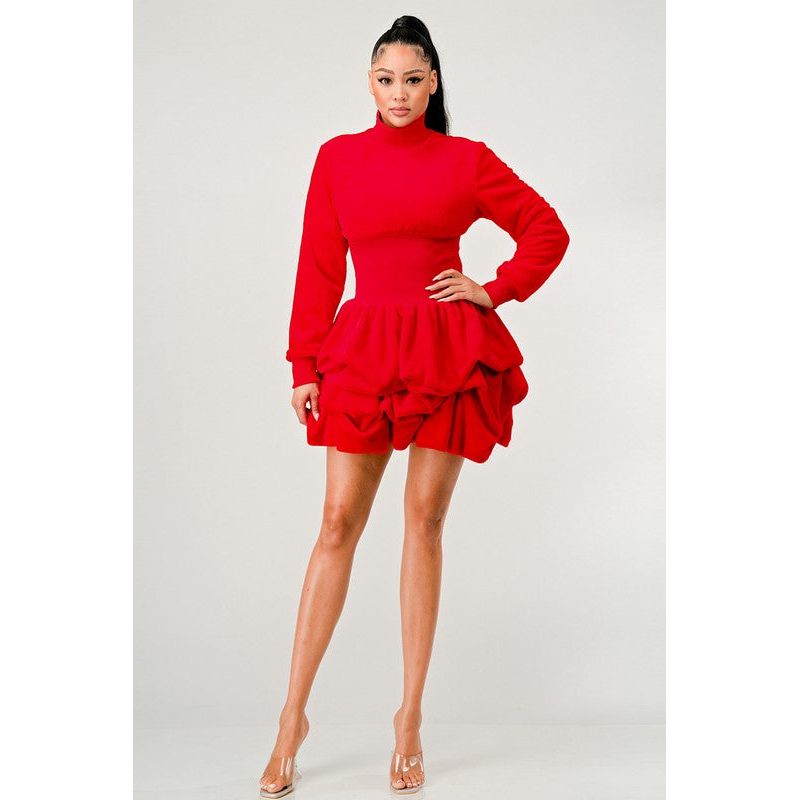 Merry Go Around Ruffle long sleeve dress - TiffanyzKlozet