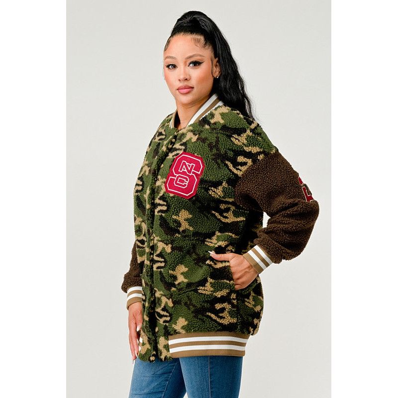 Camo Letterman Jacket