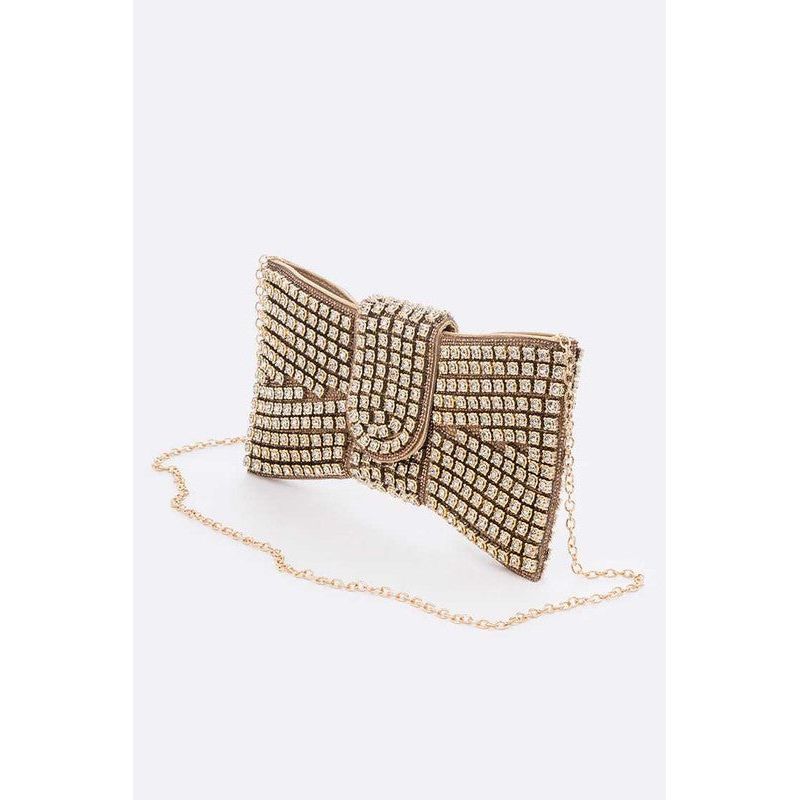 Rhinestone Bowtie Iconic Clutch Bag