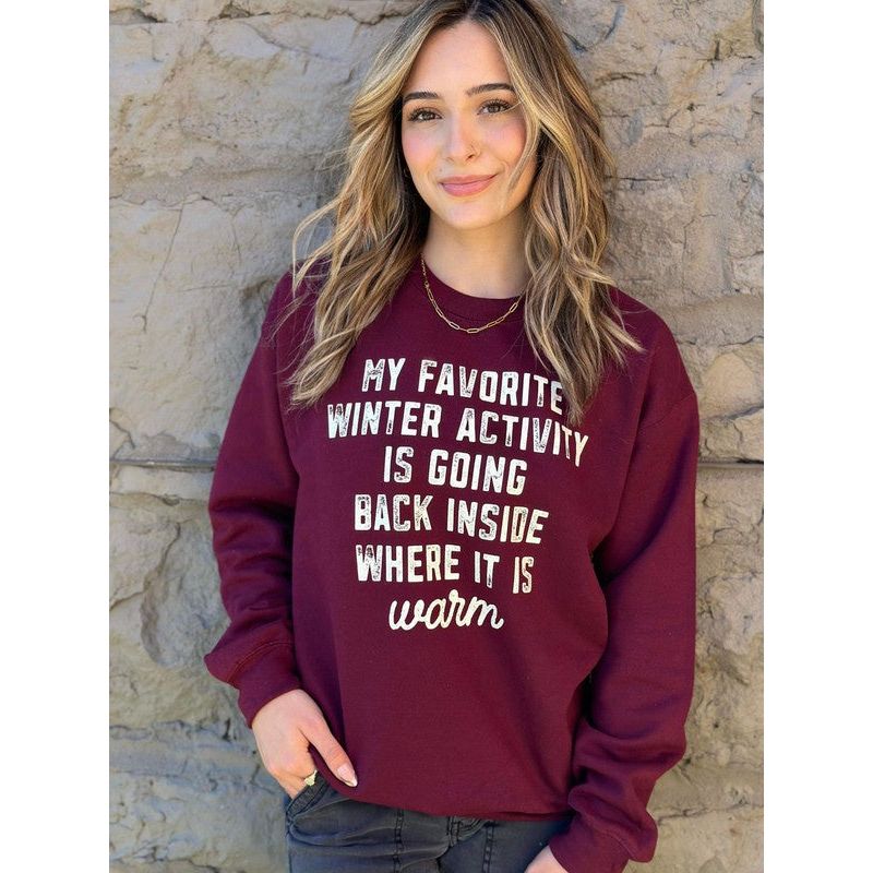 My Favorite Winter Activity Sweatshirt - TiffanyzKlozet