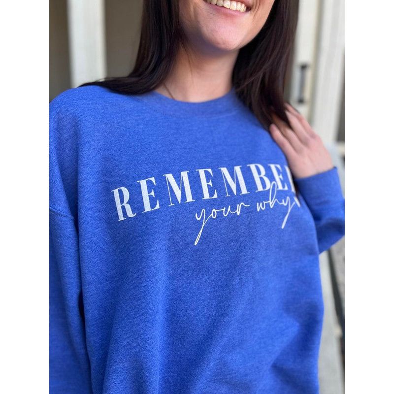 Remember Your Why Sweatshirt - TiffanyzKlozet