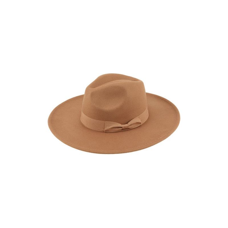 Felt Ribbon Basic Fedora Hat