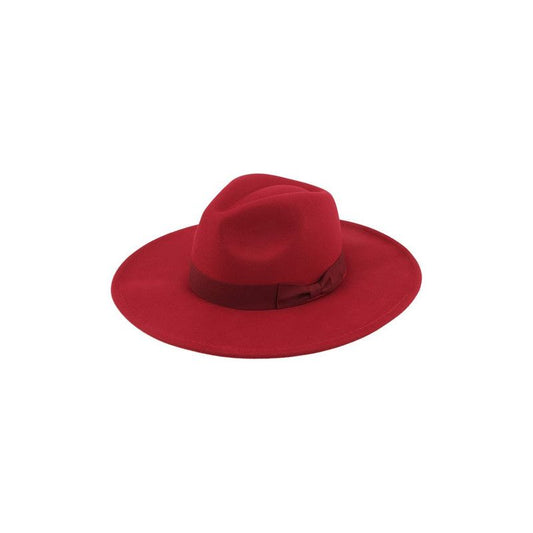 Felt Ribbon Basic Fedora Hat