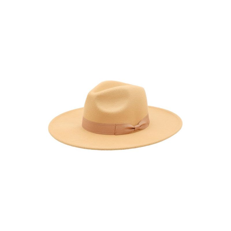 Felt Ribbon Basic Fedora Hat