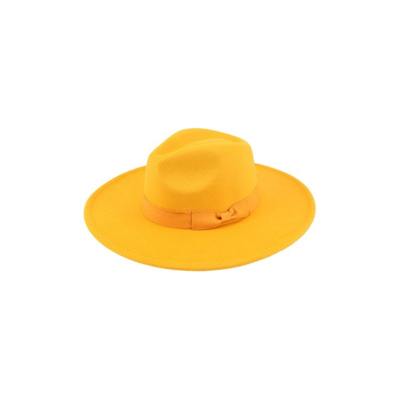 Felt Ribbon Basic Fedora Hat