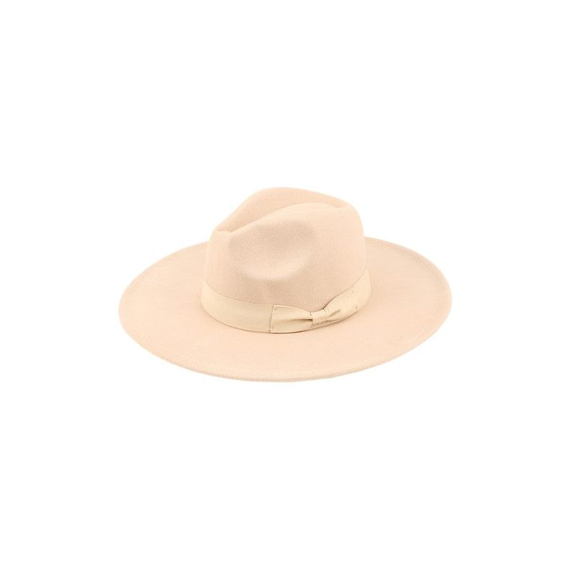 Felt Ribbon Basic Fedora Hat