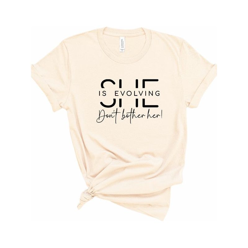 She is Evolving Don't Bother Her Graphic Tee - TiffanyzKlozet