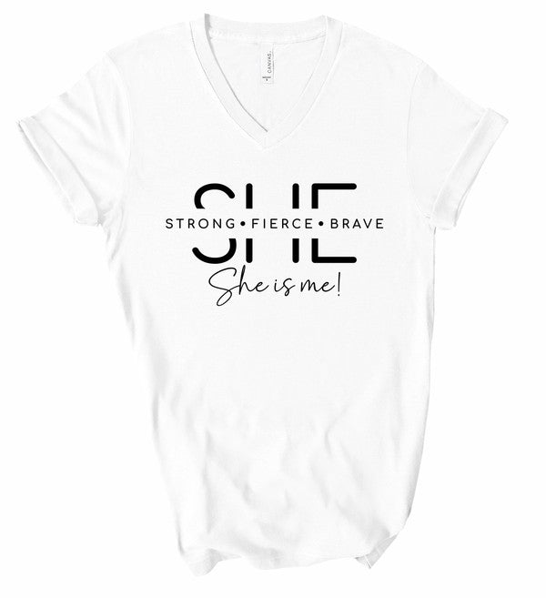 She Is Strong Graphic Boutique Tee - TiffanyzKlozet