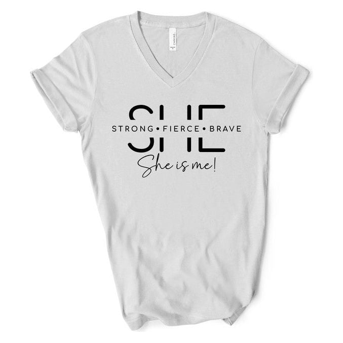 She Is Strong Graphic Boutique Tee - TiffanyzKlozet