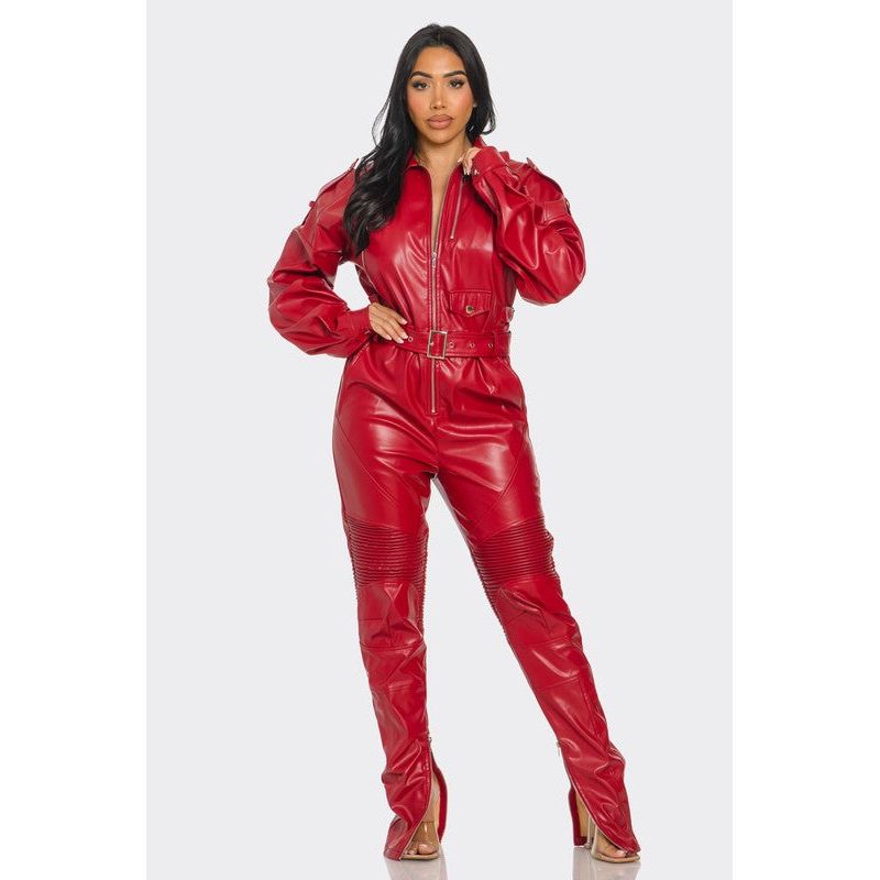 Crimson Commander Jumpsuit