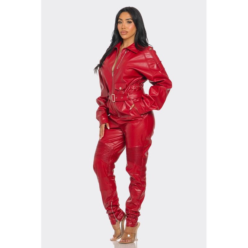 Crimson Commander Jumpsuit