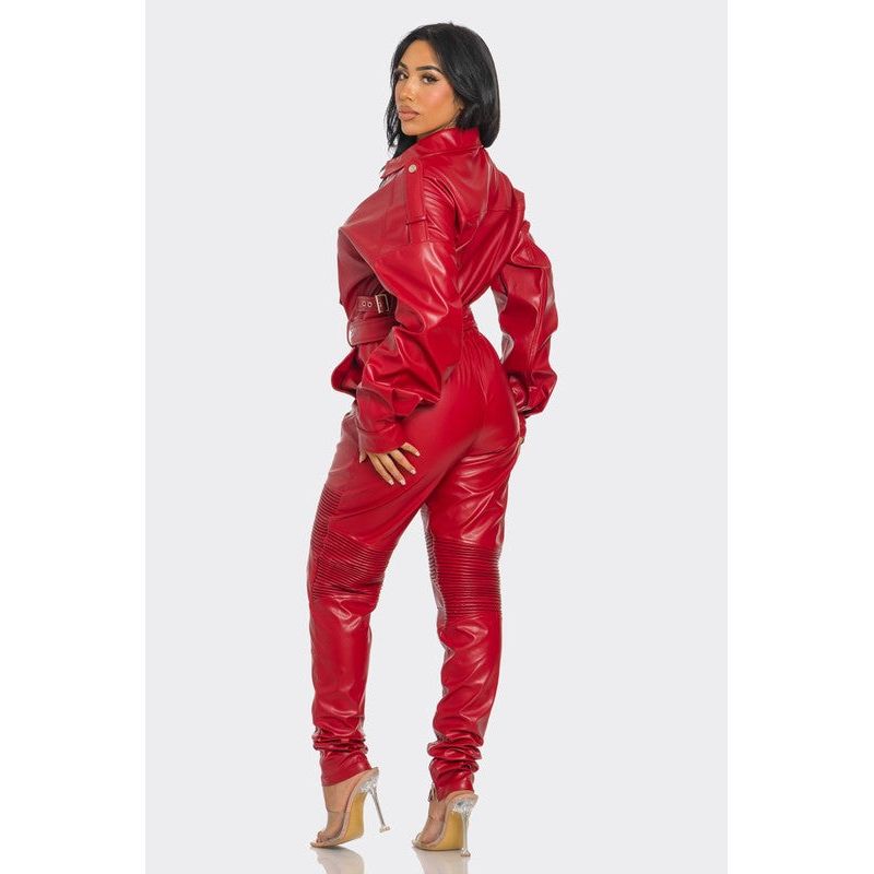 Crimson Commander Jumpsuit