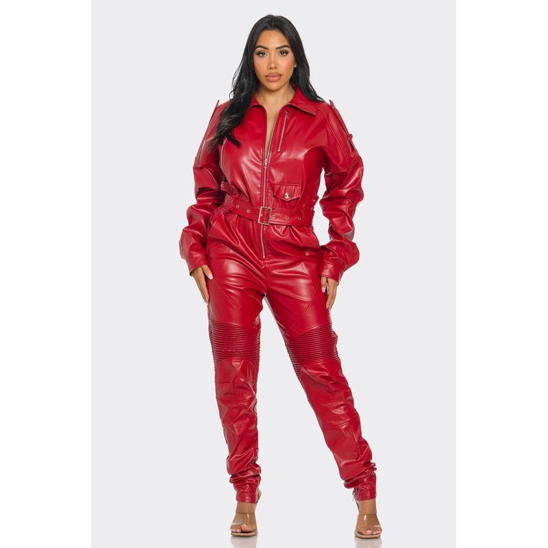 Crimson Commander Jumpsuit