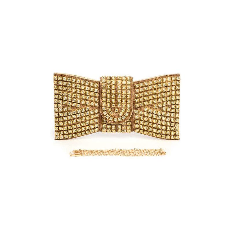 Rhinestone Bowtie Iconic Clutch Bag