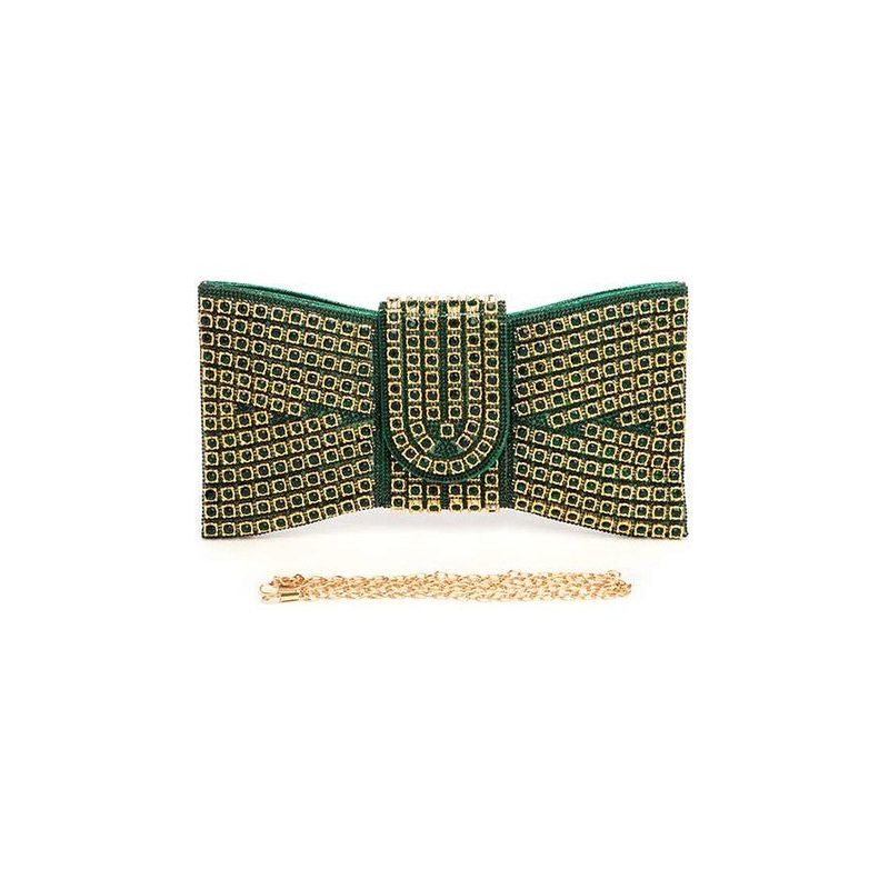 Rhinestone Bowtie Iconic Clutch Bag