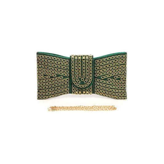 Rhinestone Bowtie Iconic Clutch Bag