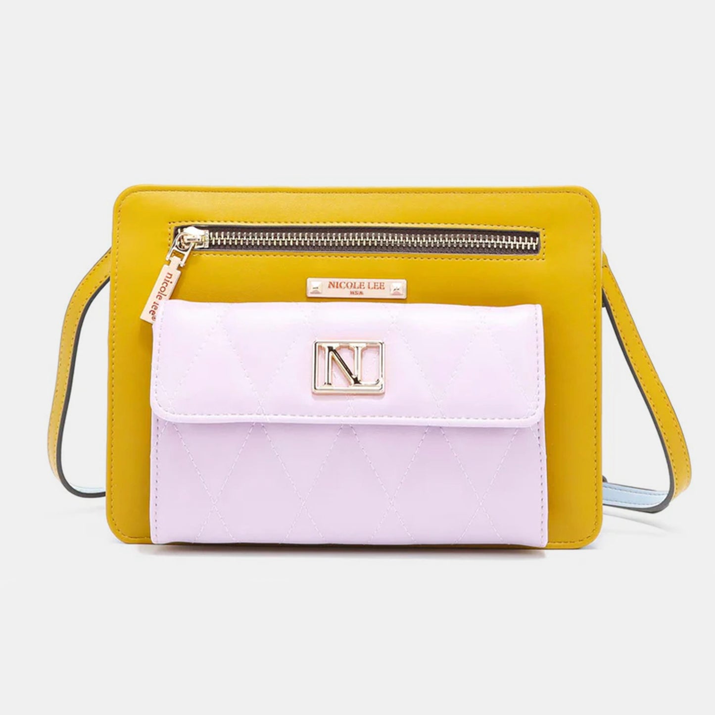 Nicole Lee USA Color Block Crossbody Bag - TiffanyzKlozet