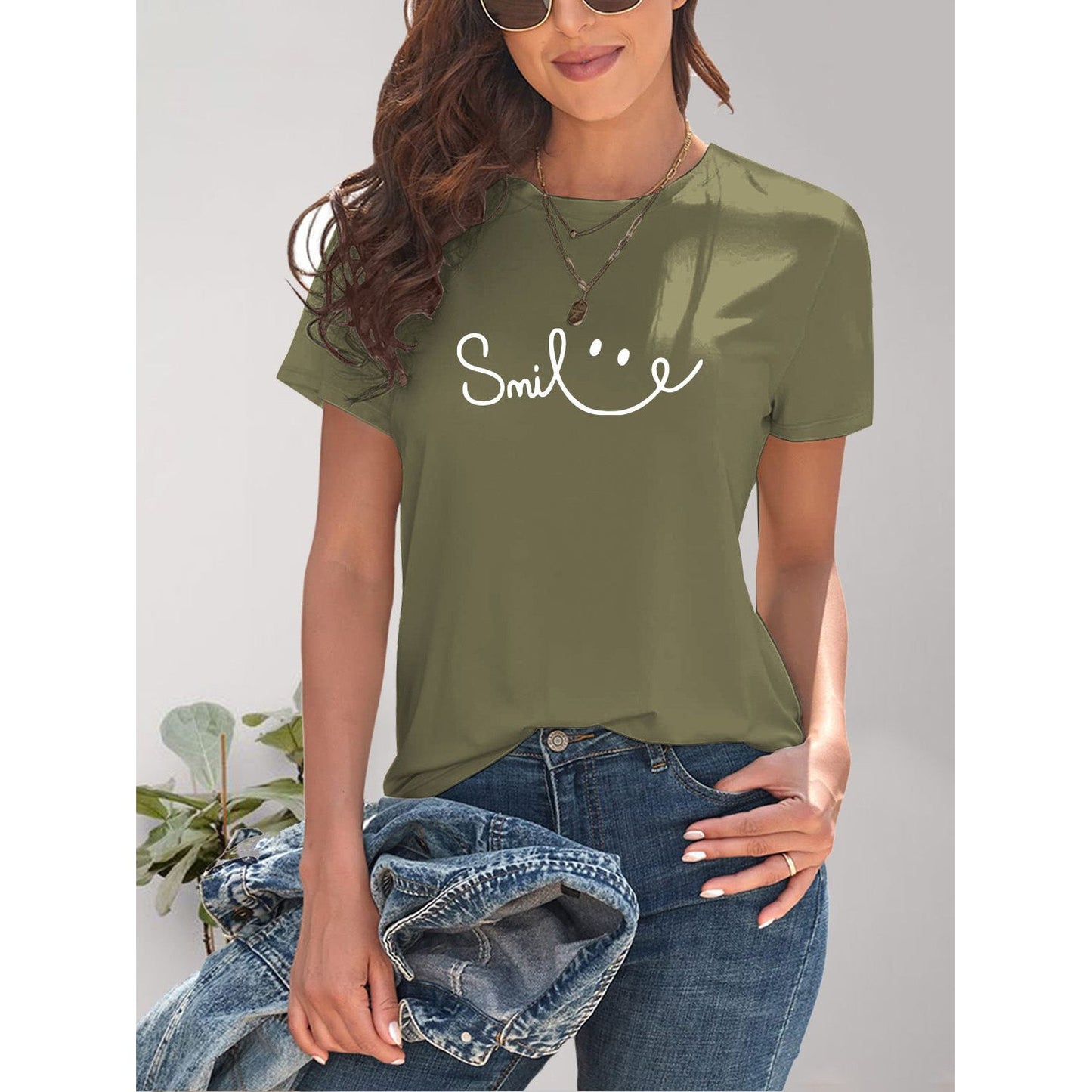 SMILE Short Sleeve T-Shirt - TiffanyzKlozet