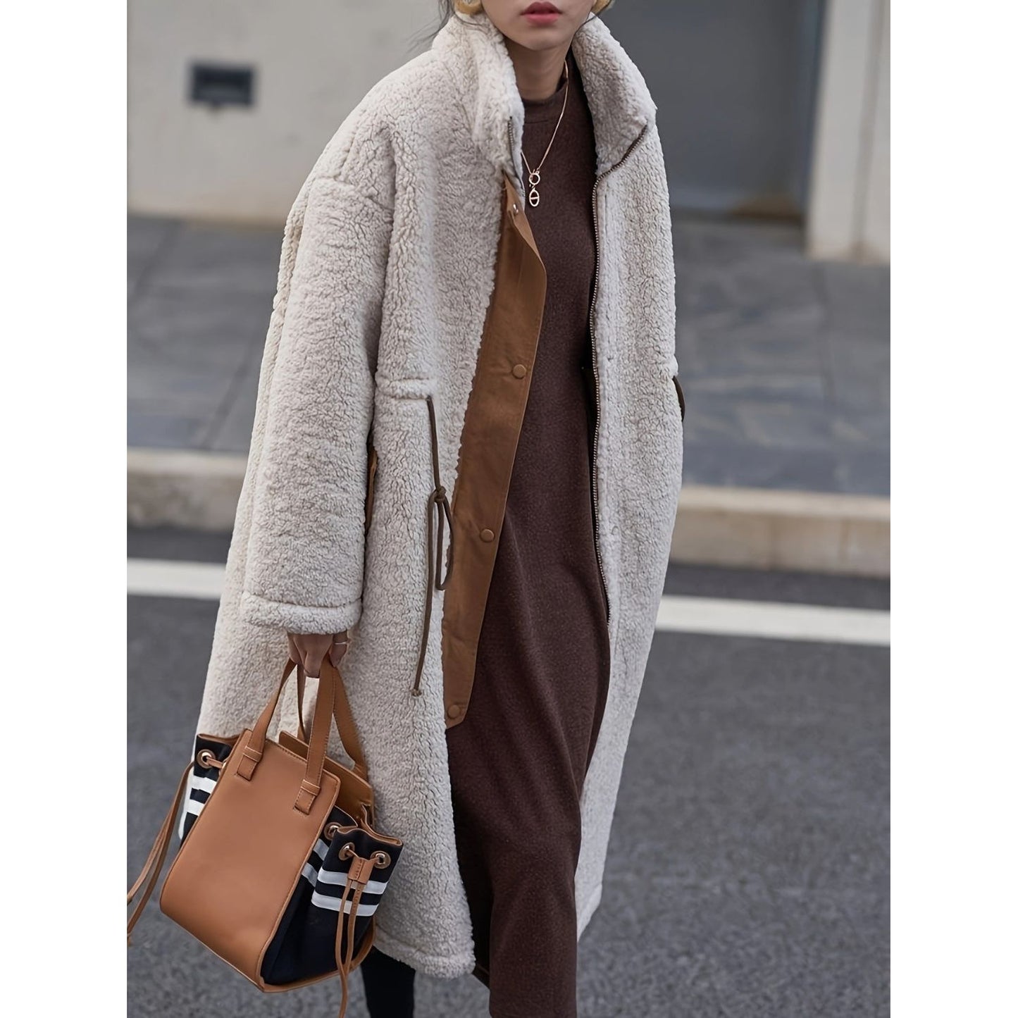 Cozy Meets Chic Sherpa Coat