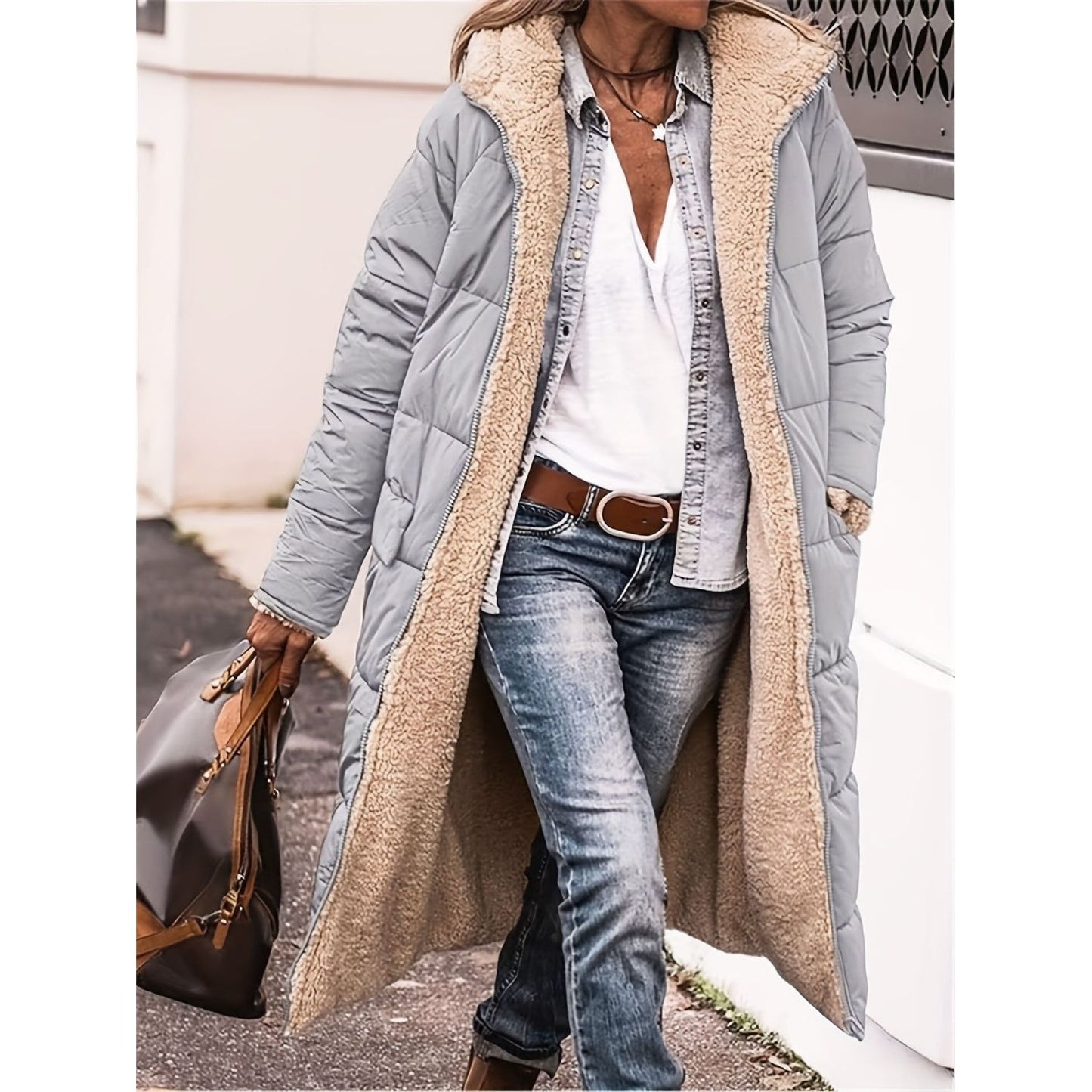 Cozy Vibes Sherpa Hooded Coat