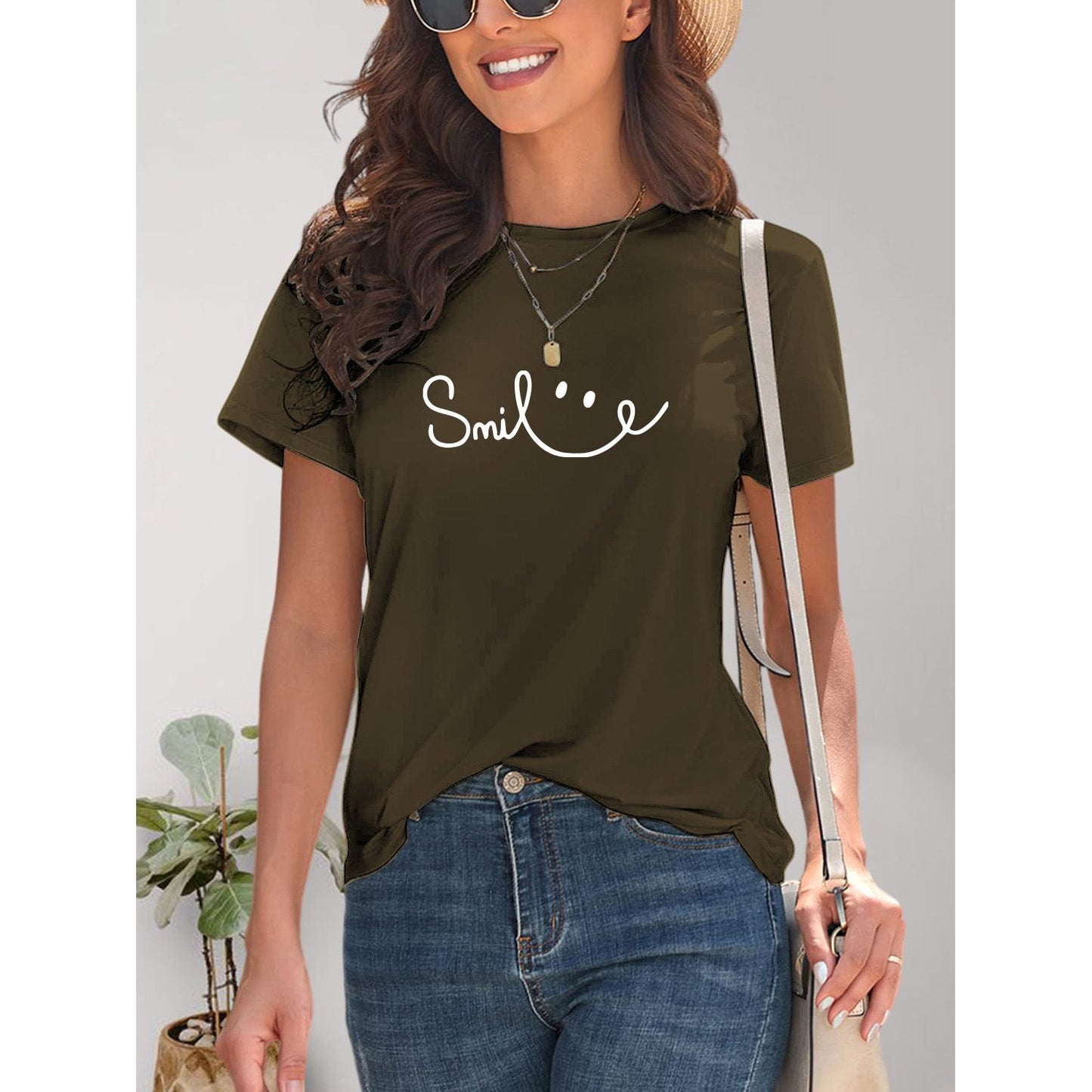 SMILE Short Sleeve T-Shirt - TiffanyzKlozet