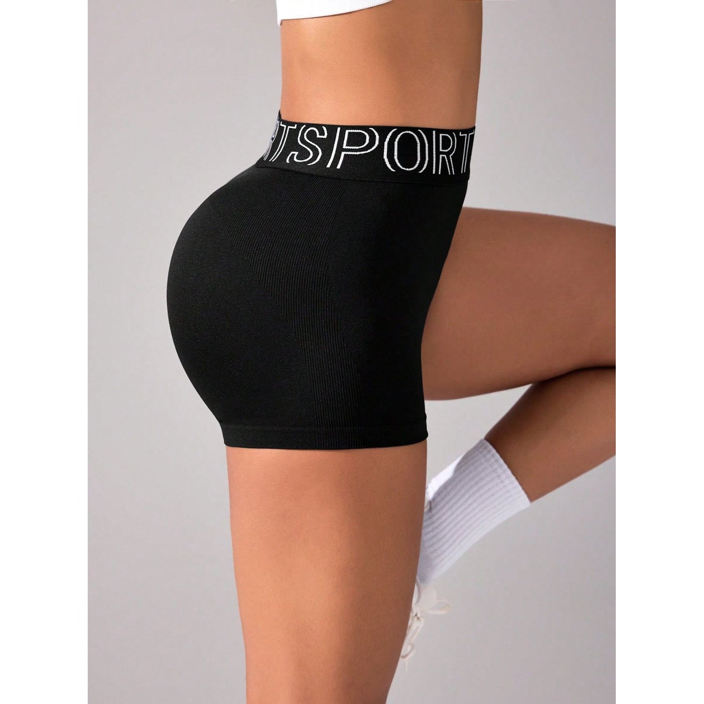 High Waist Active Shorts