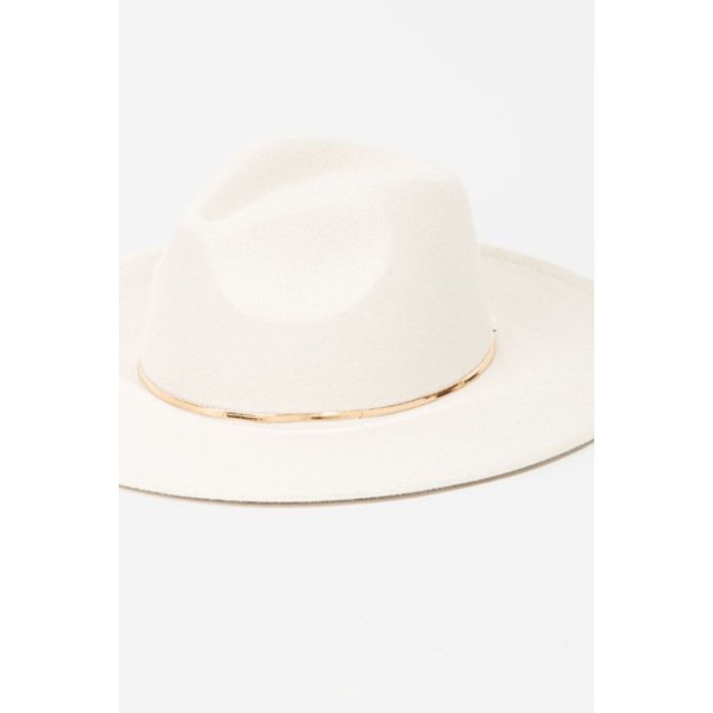 Fame Slice of Chic Herringbone Chain Fedora - TiffanyzKlozet