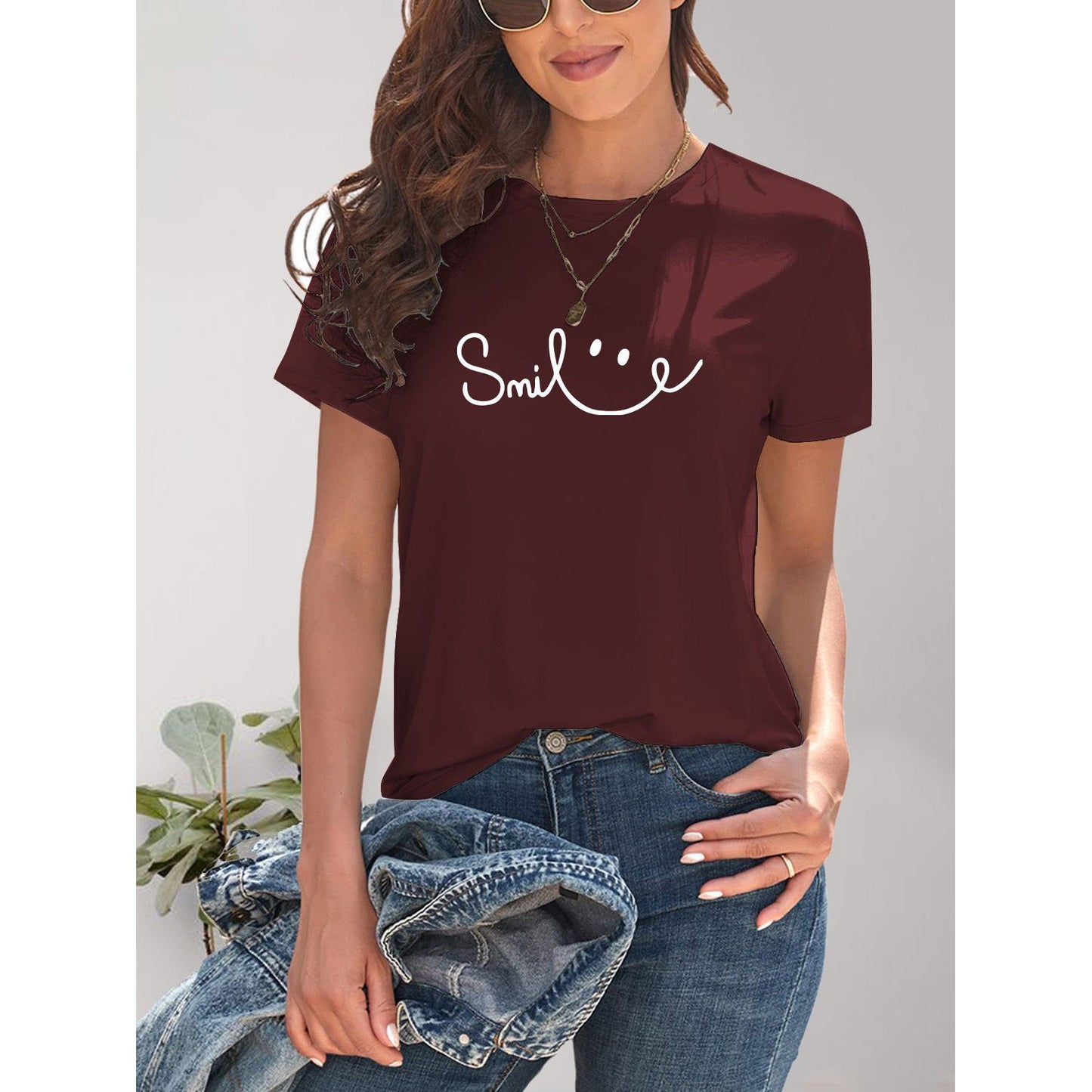 SMILE Short Sleeve T-Shirt - TiffanyzKlozet