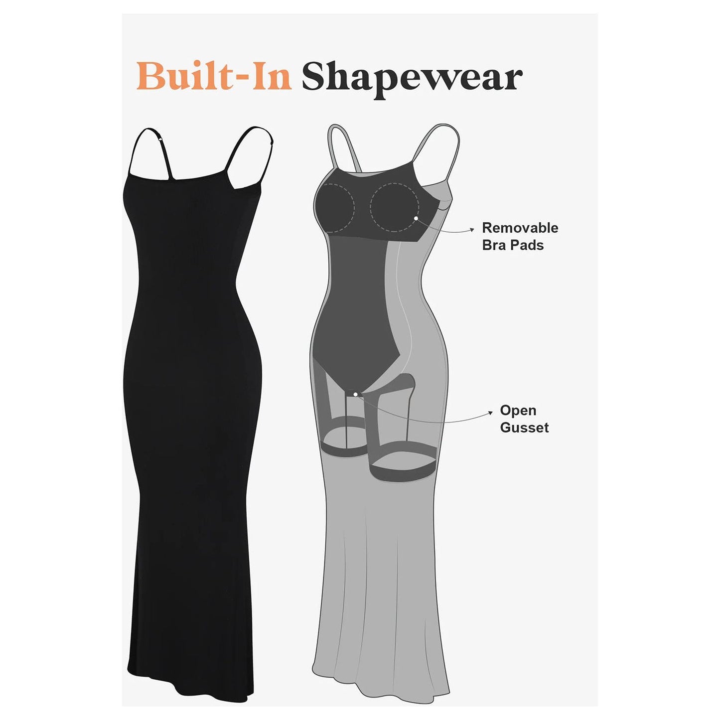 Basic Bae Built-In Shapewear Maxi Dress