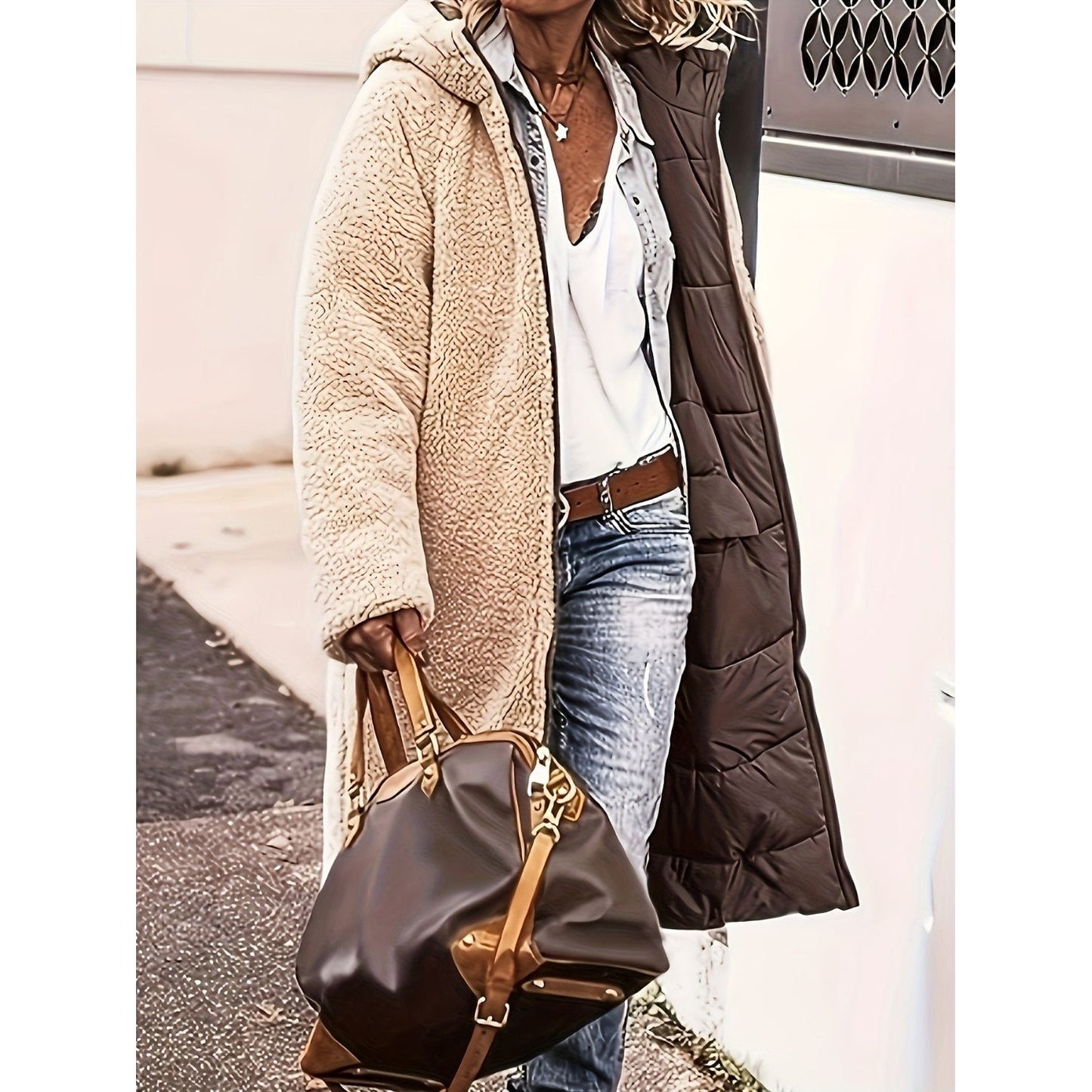 Cozy Vibes Sherpa Hooded Coat