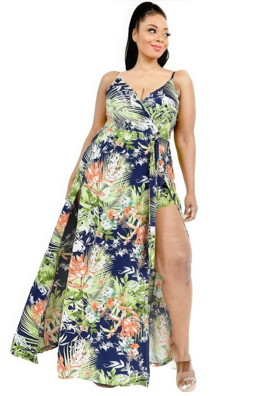 Tropical Maxi Dress - TiffanyzKlozet