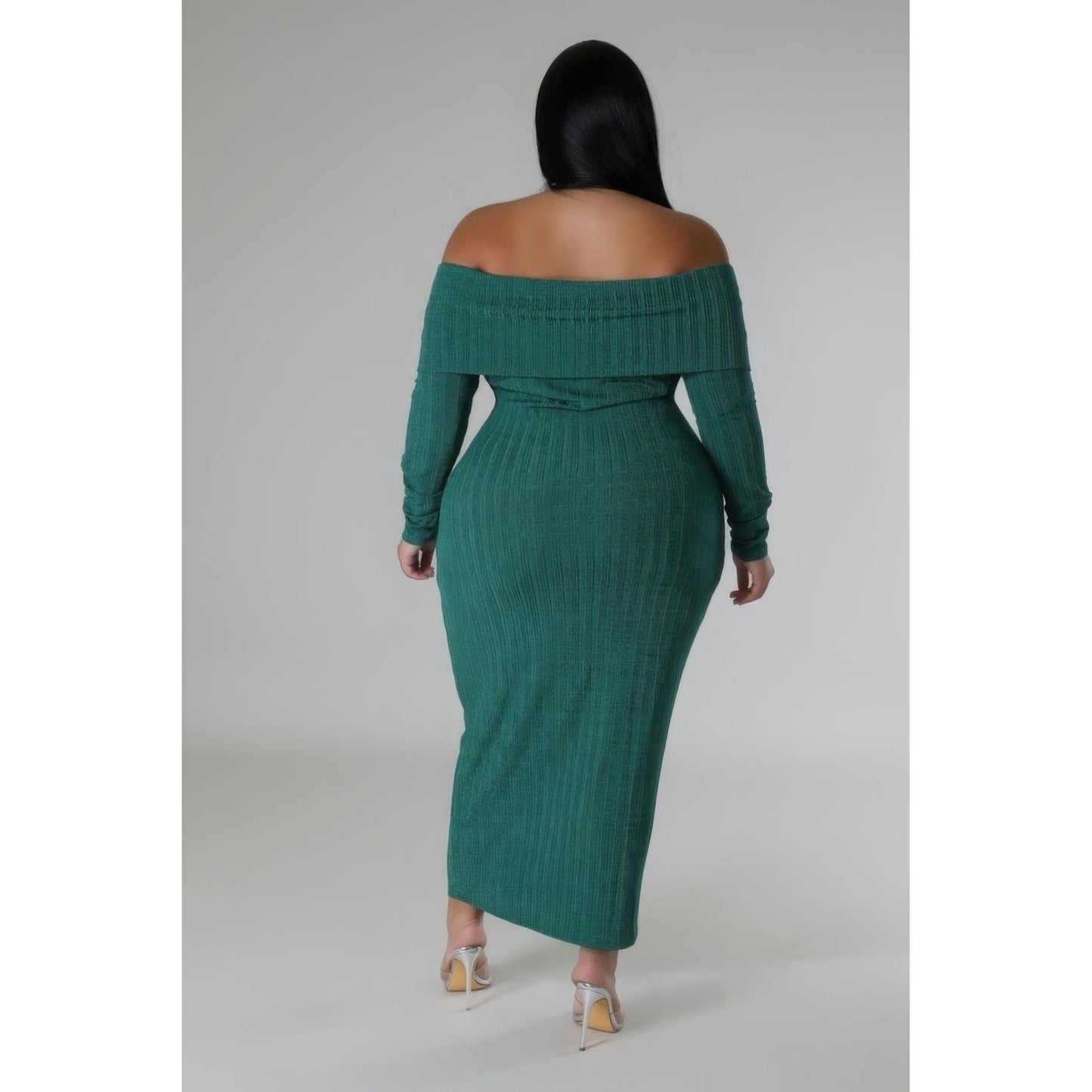 Off Shoulders Stretch Dress