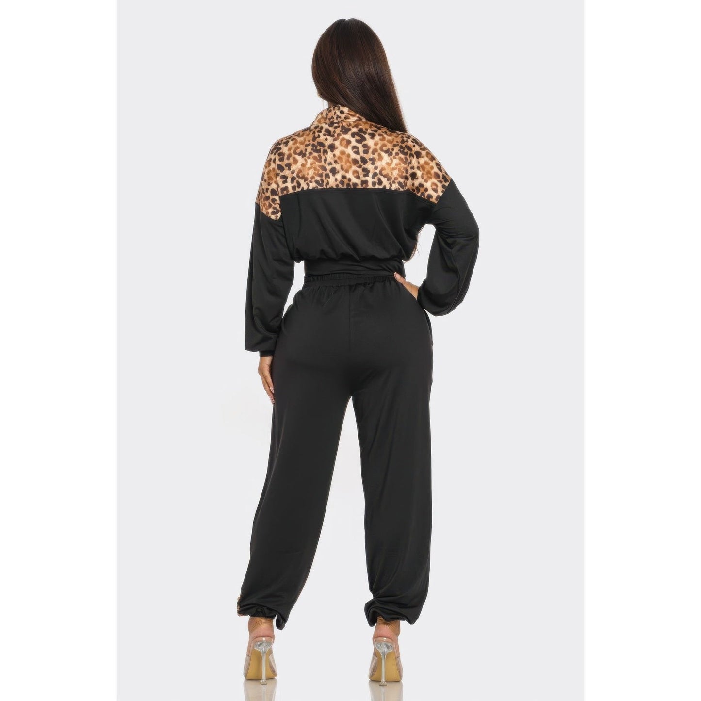 Animal Print Jogger  Set