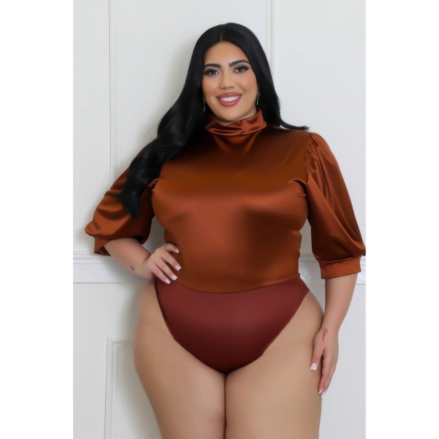 Two Piece Set, Semi-stretch Bodysuit