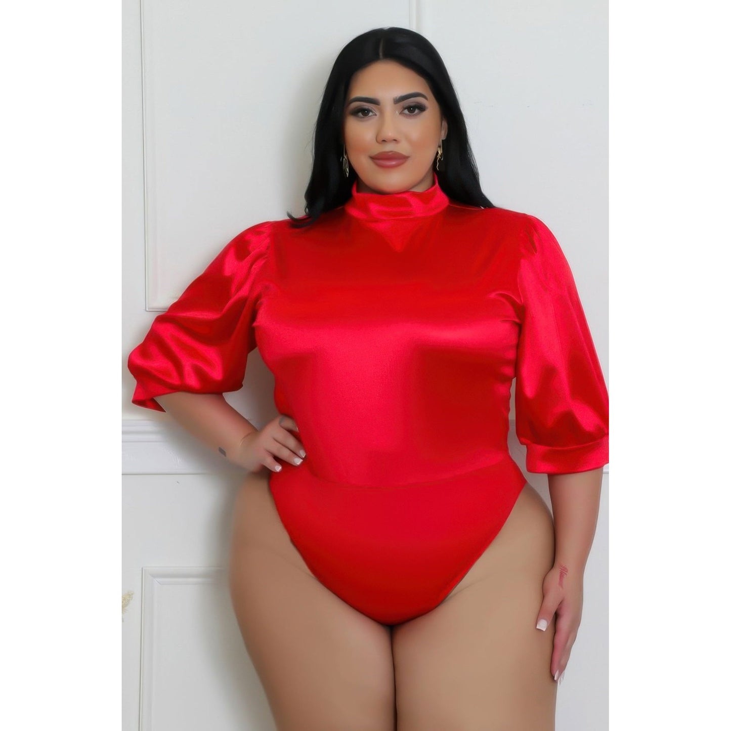 Two Piece Set, Semi-stretch Bodysuit