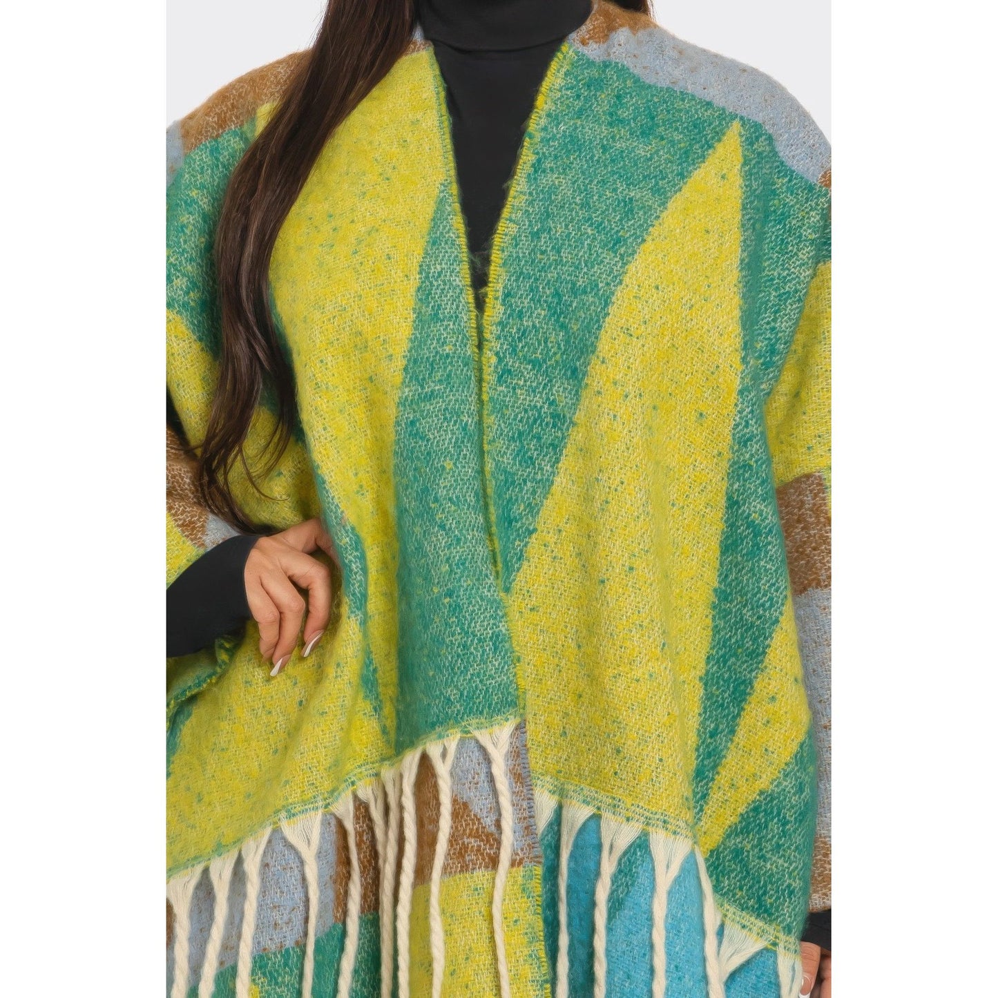 Sakari Printed Maxi Cardigan Tassel