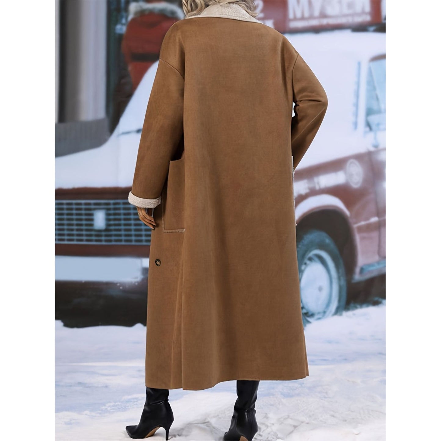 Cozy Sophistication Sherpa Coat