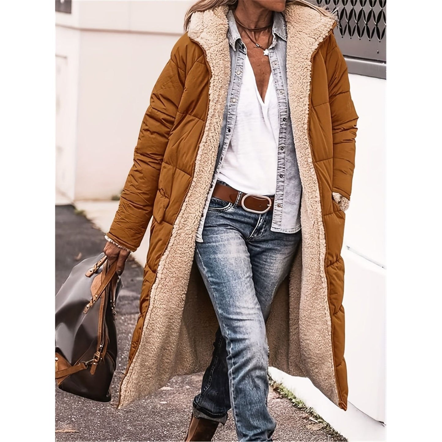 Cozy Vibes Sherpa Hooded Coat